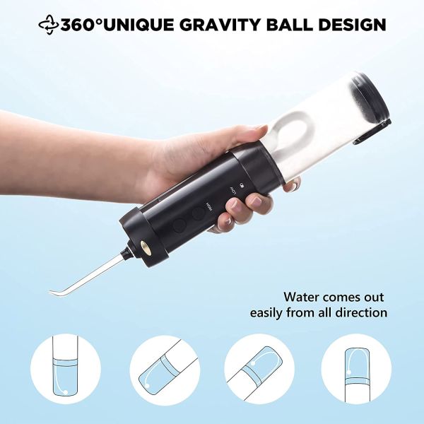 Mini Portable Water Flosser Rechargeable , Cordless Water Flosser For Teeth