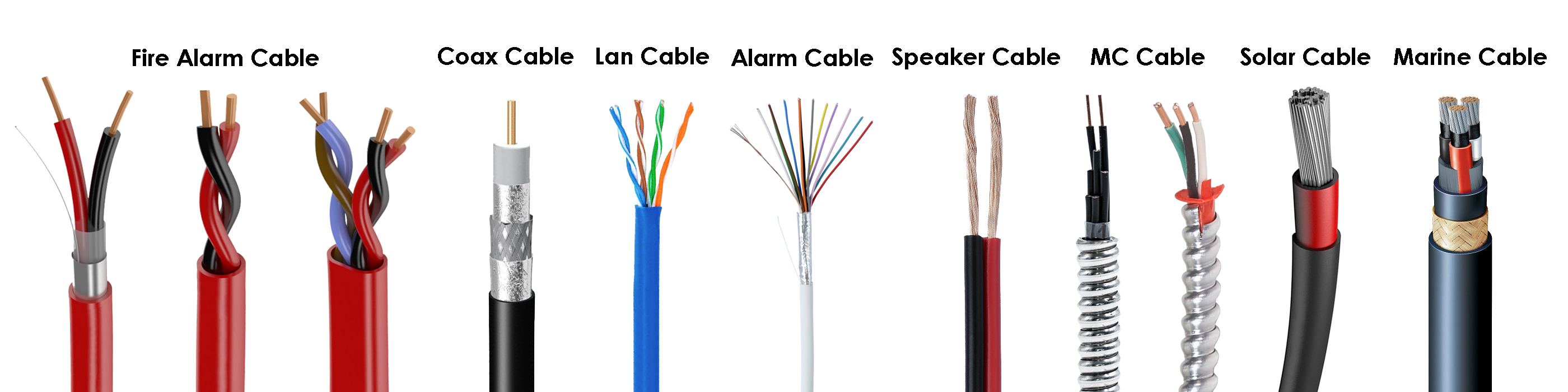 2x2.0mm Sq. LPCB EN50200 PH120 Silicone Power Control Cables for Fire Resistance