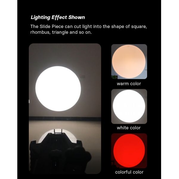 200W LED Profile Spotlight 3200K-5600K Bi-Color 50000h Lifespan