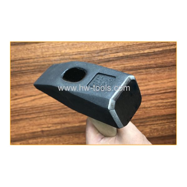 Machinist's hammer with wooden handle