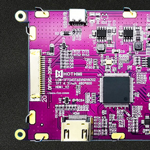 SPI Graphic COG LCD Module 320x240 ST75320 FSTN Display Positive Transflective HTG320240A