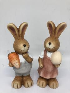 Quality Polyresin Rabbit Figurine Home Resin Garden Decor Handmade Craft for sale