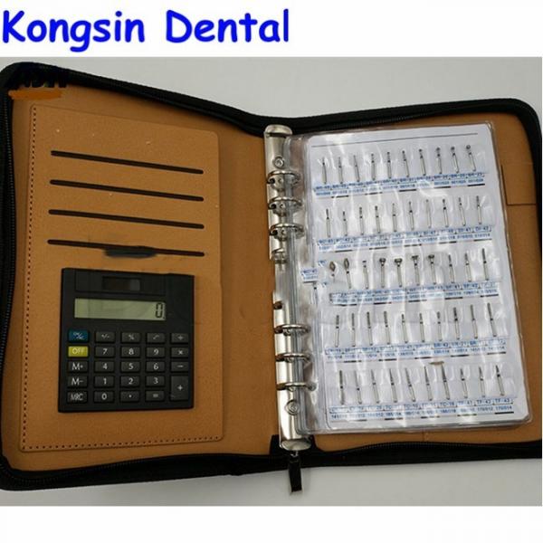 Surgical Polishing Dental Diamond Burs Sample Book Include Calculator