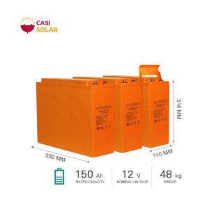 Quality Long Service Life 110mm High Temp Battery 12v 150ah Deep Cycle Battery for sale