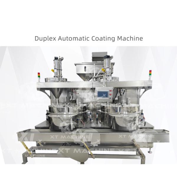 High Efficiency Three-station Automatic Cashew Nut And Melon Seed Kernel Coating Machine