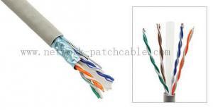 Quality Indoor Network Gigabit Ethernet CAT6 UTP Cable 23AWG 4Pair 305m/roll Grey for sale