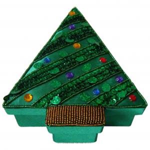 China OEM/ODM Custom Toy Packaging Boxes Green Christmas Tree Shape on sale