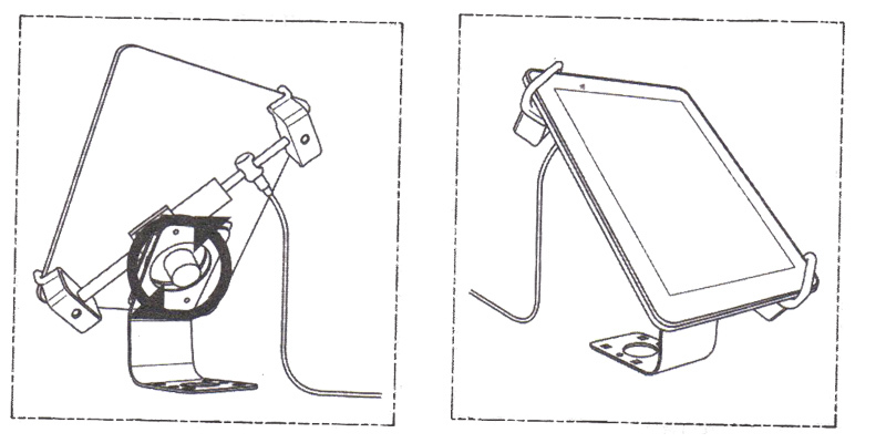 COMER adjustable bracket flexible tablet holder support for mobile phone retail shops