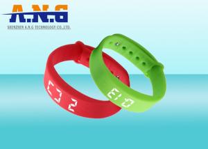 Quality USB Port HF Rfid Tags , Sport Rfid Silicone Wristbands with FM1108 chip for sale