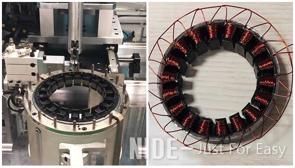 Auto 18 Slots Electric Stator Coil Winding Machine Customized Color 380V Voltage