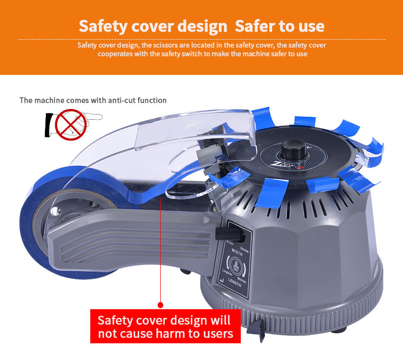 Self Adhesive Electric Tape Dispenser 4kg , OEM Automatic Tape Cutter