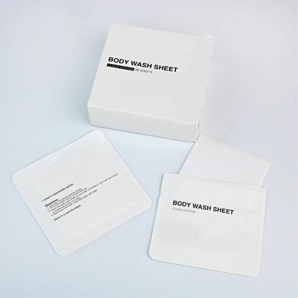 Custom Shower Sheets Lightweight And Compact Body Wash Sheets Biodegradable