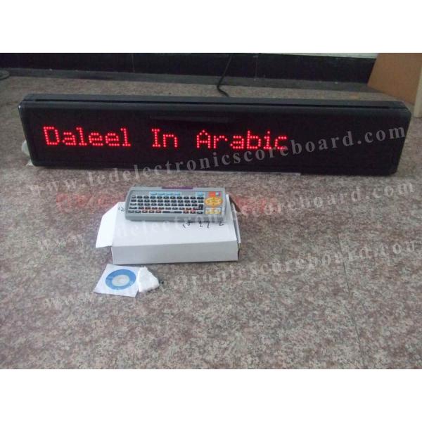 P7.62mm Scrolling Message Led Display Sign 1 Line Red Color Easy Operation
