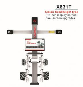 Quality Dual Screen Auto Workshop Equipment 4 Post Big Scissor Lift Original LAUNCH X831T for sale