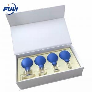Quality 4 Pcs 15/25/35/55mm Different Sizes Suction Cup Kit Cupping Set Vacuum Cupping Cups Facial Cupping for sale