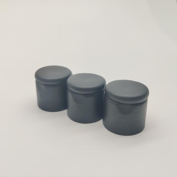 Black Screw Lock 24mm Flip Top Plastic Bottle Caps With 2.8mm Water Hole
