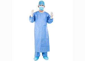Quality Non Woven Disposable Surgical Gown Reinforced 18 - 65gsm for sale