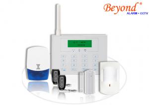 China LCD Display GSM Home Alarm System with touch keypad and wireless doorbell on sale