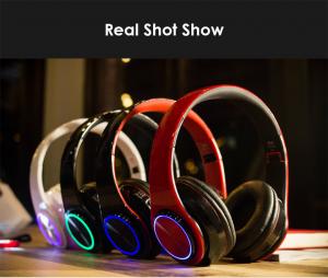 China BH3 Glowing Bluetooth Stereo Headphones 4.1 Portable Foldable By TF Card LED Light on sale