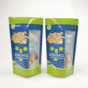 Quality Digital Printed Eco Friendly Snack Bag Packaging with Zipper Resealable Plastic Food Seal Packaging for sale