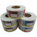 Glossy Self Adhesive Paper Labels , Custom Printing Flavor Labels For E -