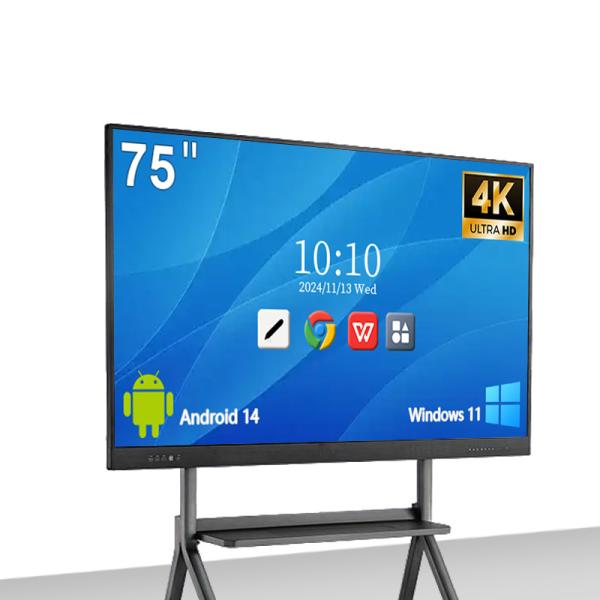 Buy Touch Interactive Flat Panel 4K LCD Digital Interactive Touch Panel For Schools Teaching at wholesale prices