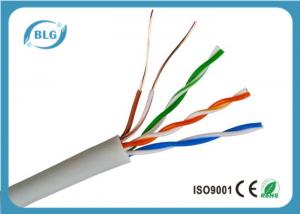 Quality Network Ethernet Lan Cable CAT5E Plenum 1000FT Solid 24AWG 350MHZ UTP Bulk White for sale