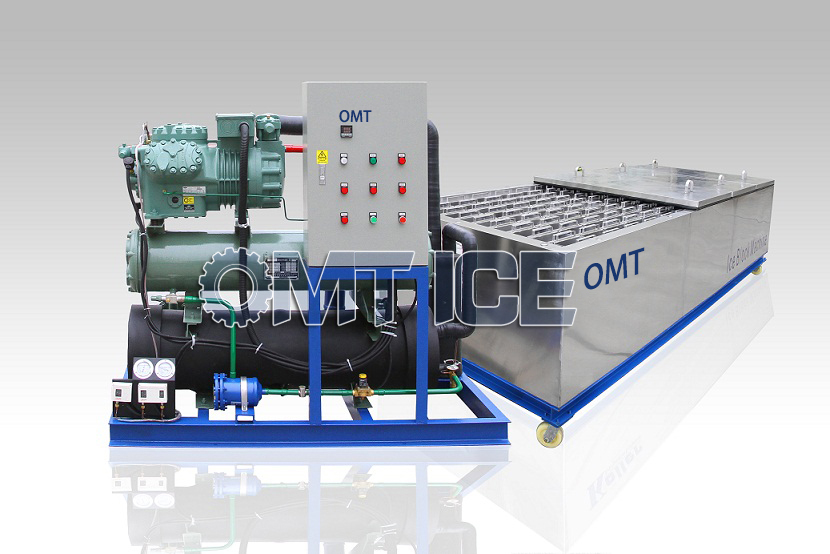 1280KG Weight Tube Ice Machine Customization for Cooling by Refcomp Compressor