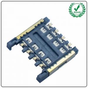 Quality Push Pull Type Micro Sim Card Connector 2.4H 6Pin / 8Pin for sale