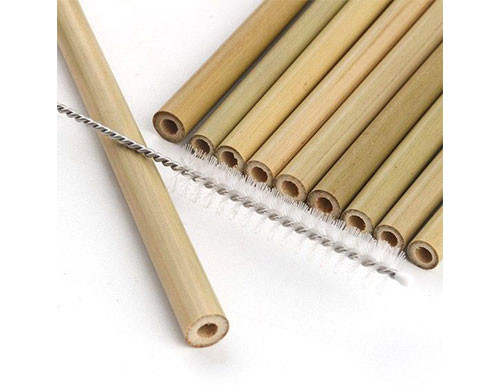 8mm 12mm Reusable Bamboo Drinking Straws 100% Organic