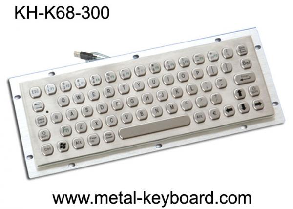 Buy Vandal Resistance Metal Computer Keyboard / 65 Keys Touchpad Stainless Steel Keyboard at wholesale prices