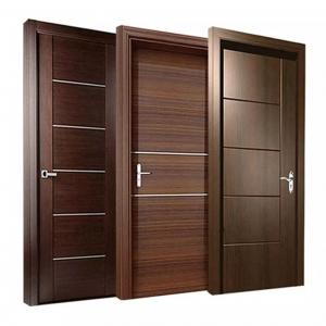 Quality Wooden Plywood Internal Room Interior Wood Door Push And Pull Opening for sale