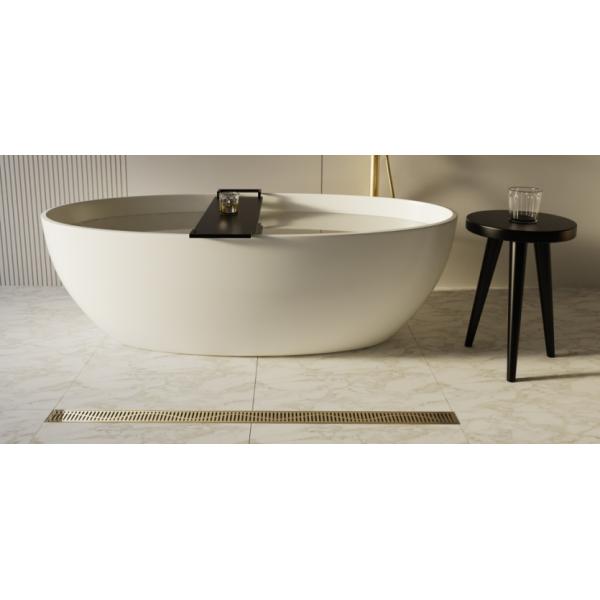 SUS304 Linear Shower Drain 360 Rotation European Style Wet Room Shower Waste