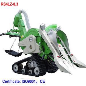 China Mini walking rice combine harvester paddy harvester for rice and wheat on sale