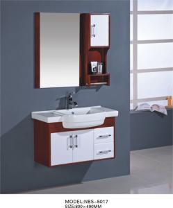 China 5mm silvered float mirror Hanging Bathroom vanity witn mirror Stainless steel soft hinges on sale