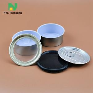 China Custom Metal Ring Pull Cannabis Tin Packaging Empty Tuna Fish Tin Can on sale