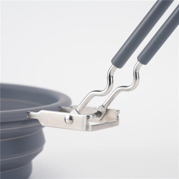 BPA Free Silicone Collapsible Colander With Handle New Kitchen Essentials Strainer Drainer Perfect For Draining Fruit