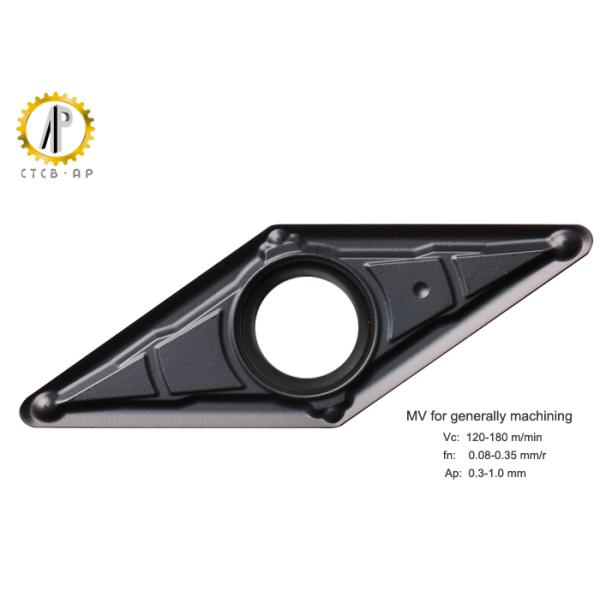 Cemented Carbide Hard Alloy Turning Inserts VBMT1604 For Lathe Stainless Steel Machining