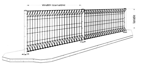 Roll TOP BRC wire mesh fence panels