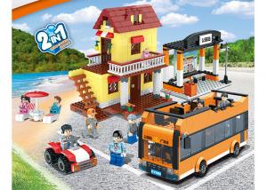Quality 435Pcs Children's Plastic Building Blocks Sets Mini City Scene 2 Assorted for sale