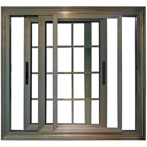 China Frosted Glass Aluminium Sash Windows 3ft Height Side Sliding Window on sale