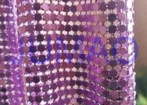 China Rust Proof Metal Sequin Fabric No Electrical Conductivity For Ceiling Decorations on sale