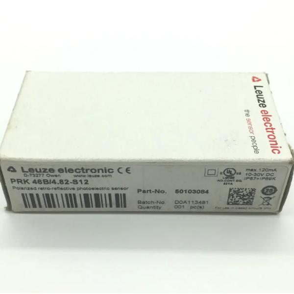 High Quality LEUZE LED 4 -pin PRK 46B/7D-S12 Polarized Retro-reflective Photoelectric Sensor