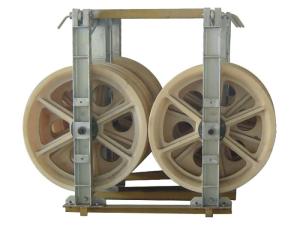 China Three Nylon Conductor Transmission Line Stringing Tools Customized Bundled Stringing Block on sale