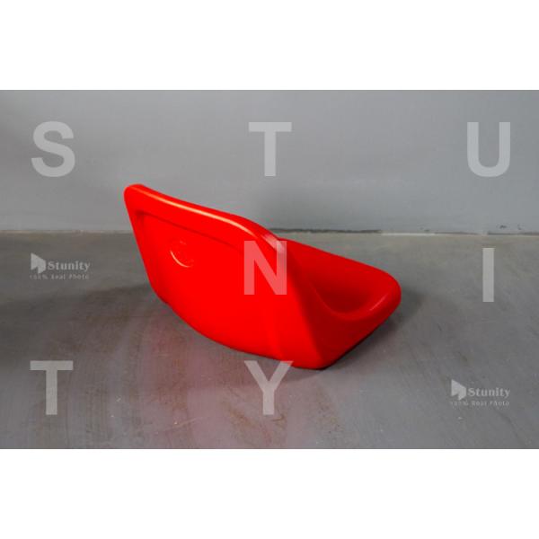 SGS Approved Uniform Texture Red HDPE Plastic Stadium Chair