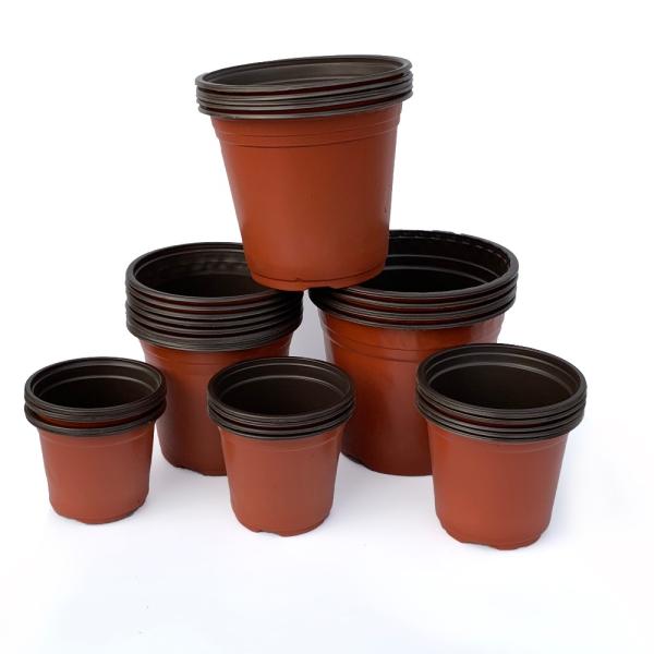 Soft Thickened Edge PP 3 Gallon Plastic Flower Pots Bottom Drainage