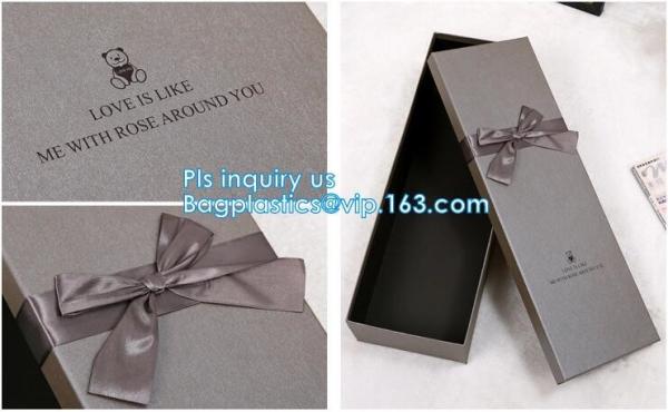 Custom Cardboard Paper Packaging magnetic Gift Box with Ribbon,Christmas gifts and premiums paper box package BAGEASE PA
