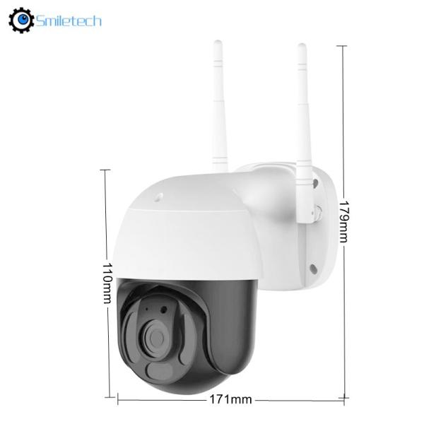2.5 inch outdoor 5MP IR WIFI PTZ two way audio AI motion detection 5X zoom wireless speed dome surveillance IP camera