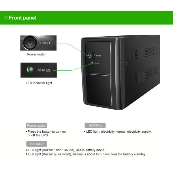 Computer Offline UPS 650va 850va 1000va 1500va High Quality Modified Sine Wave with AVR CE