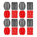China GoPro Accessories Set 4PCS Flat And Curved Base Adhesive Mount 3M VHB Stickers For Go Pro Hero 5 3 2 4 Session Xiaoyi 4K for sale
